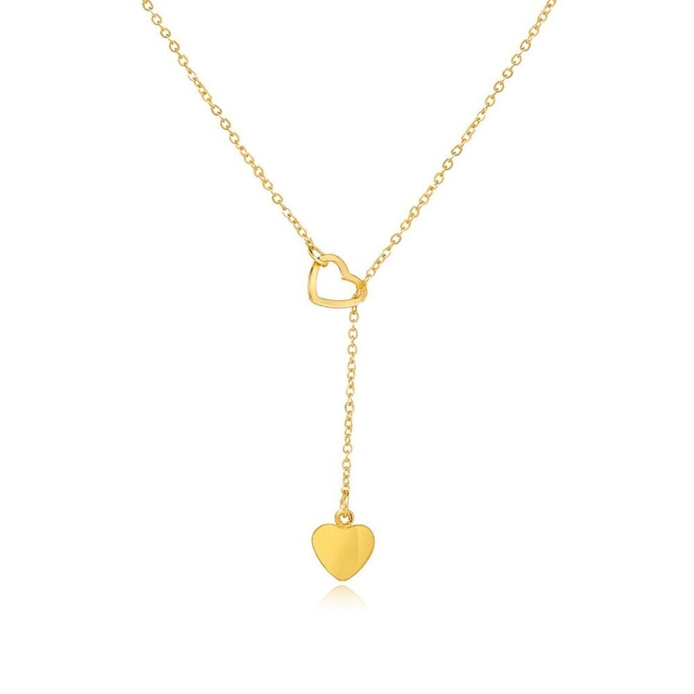 Women’s Fashion  Heart Shape Hollow Lariat Necklace NWT
